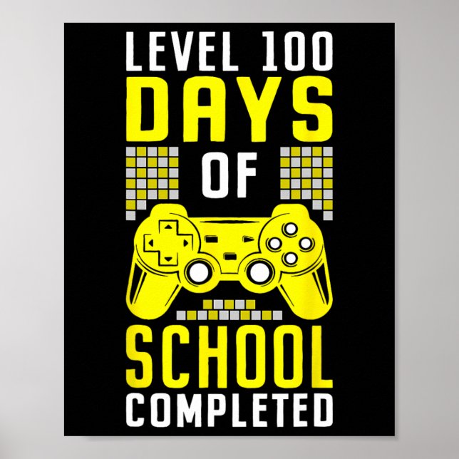 Poster 100 Dias De Escola Para Jovens Jogador Completado (Frente)