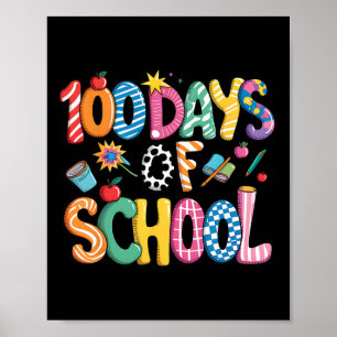 Poster 100 Dias De Escola Preppy Coquette Laço 100 Dias S