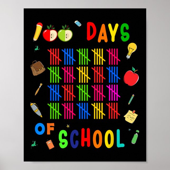 Poster 100 Dias De Estudante De Ensino (Frente)