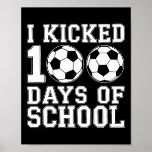 Poster 100 Dias De Futebol Escolar Meninos 100º Dia De A