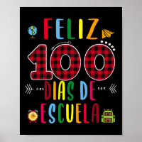 100 Dias De La Escuela Tee 100 Dias De Espano Esco