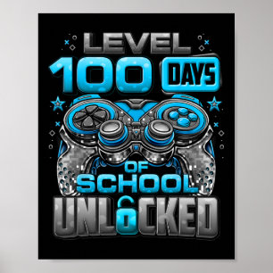 Poster 100 Dias De Meninos Desbloqueados Na Escola 100.º 