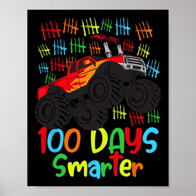 Poster 100 Dias De Meninos Mais Inteligentes Do Jardim De (Frente)