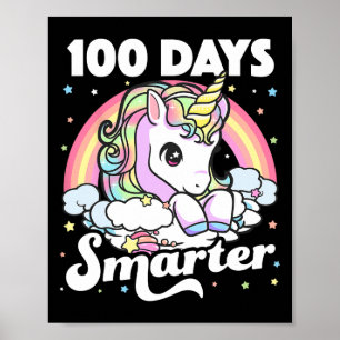 Poster 100 dias de Professora de Unicórnio em Faculdade 1