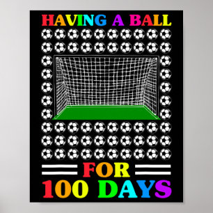 Poster 100 Dias De Professora Do 100º Dia De Futebol Para