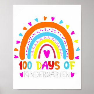 Poster 100 Dias De Professora Do Jardim De Infância Smart