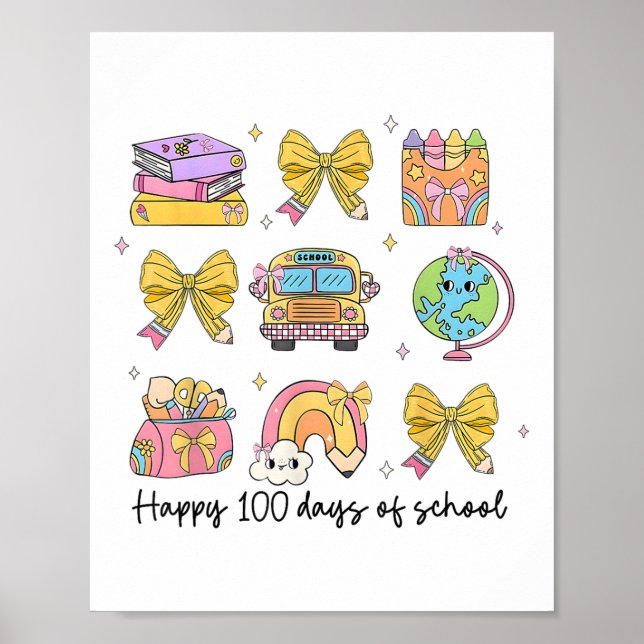 Poster 100 Dias De Professores Da Escola De Coqueteira Cr (Frente)