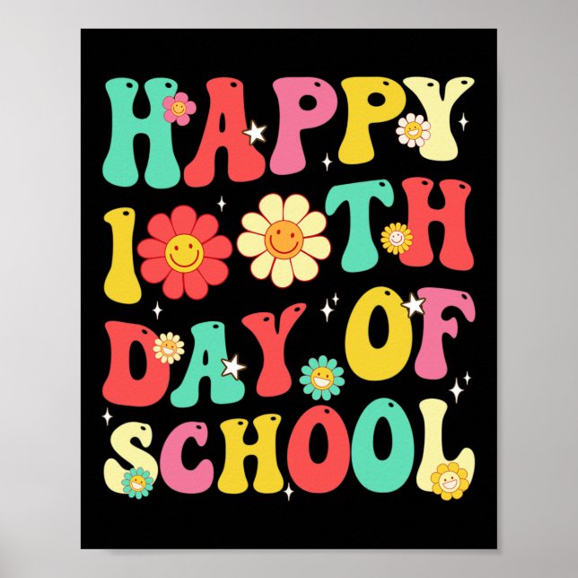 Poster 100 Dias De Professores Estudantes Do 100º Dia Sch (Frente)