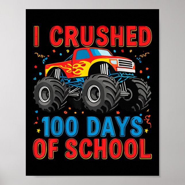 Poster 100 Dias De Rapazes De Monstro Escolar 100 Dias (Frente)