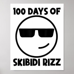 Poster 100 Dias De Skibidi Rizz Legal 100º Dia De