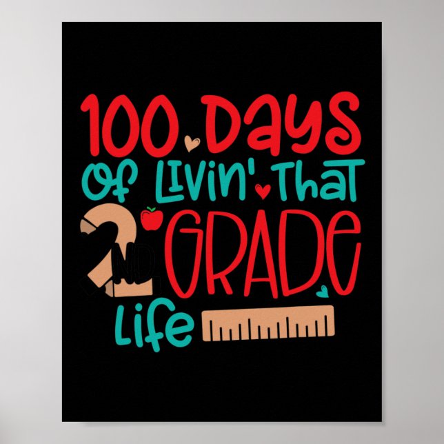Poster 100 dias de vida é o segundo de vida 100 dias (Frente)