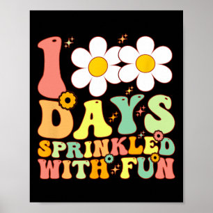 Poster 100 Dias Empurrados Com Crianças De Cupcake Divert