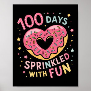 Poster 100 Dias Empurrados Com Professor De Coração De Ro
