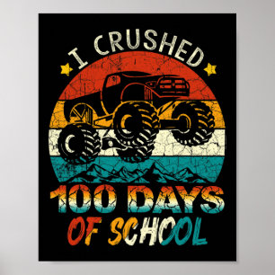 Poster 100 Dias Esmagados De Garotos De Caminhão De Monst