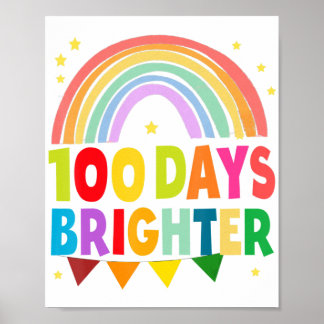 Poster 100 Dias Feliz 100 Dias De Professora Da Escola