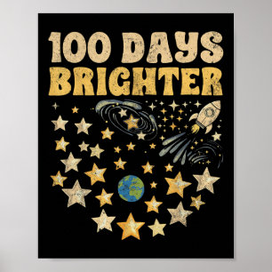 Poster 100 Dias Mais Brilhantes Crianças 100º Dia das Est