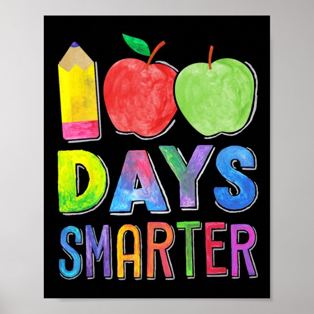 Poster 100 Dias Mais Inteligentes - 100.º Dia Da Professo (Frente)