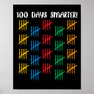 Poster 100 Dias Mais Inteligentes Meninas De Estudantes C