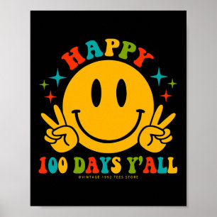 Poster 100 Dias Por Todos Professores Estudantes 100.º Di