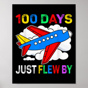 Poster 100 Dias Voados Por Avião 100 Dias De
