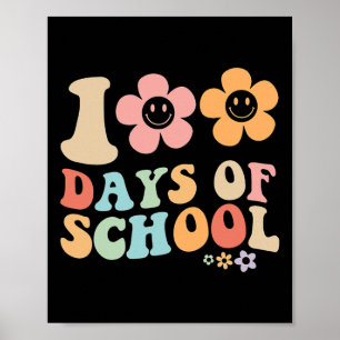 Poster 100.o dia de design do rancho escolar