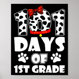 Poster 101 Dias na Escola 1rua Cão 100 Dias Mais Intelige