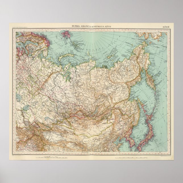 Póster 10304 Rússia asiática (Frente)