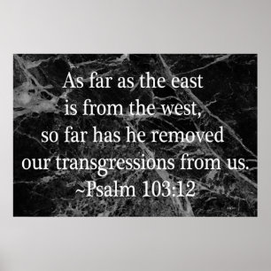 Poster 103:12 do salmo