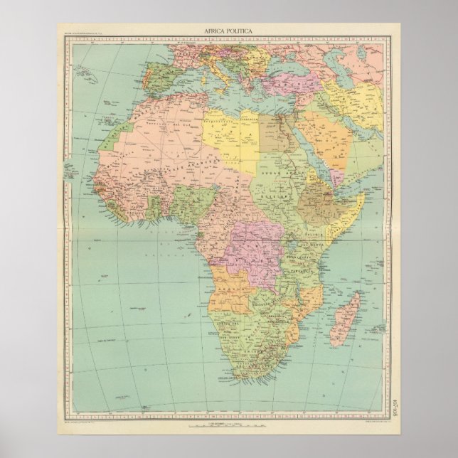 Póster 10708 Política para África (Frente)