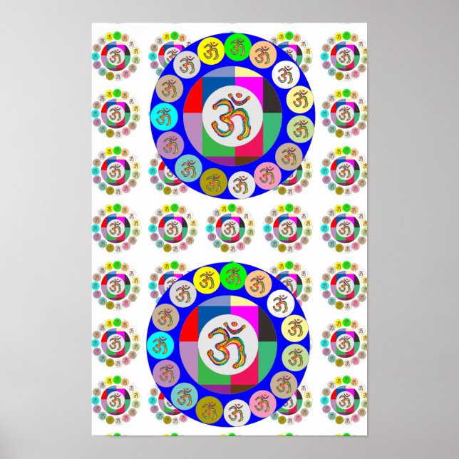 Poster 108 Canto : OM MANTRA OmMantra Padrão (Frente)