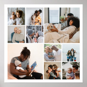 Poster 10 Colagem de Fotos Personalizada