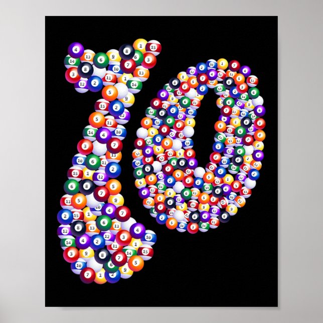 Poster 10 Composto Por Mesa Billiard Piscina (Frente)