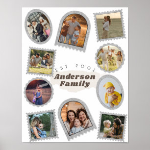 Poster 10 Dez Foto Moderno Elegante Colagem Família Amor