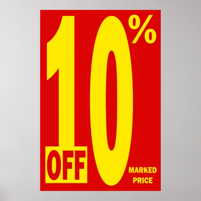 PÓSTER 10% DO PREÇO MARCADO (Frente)