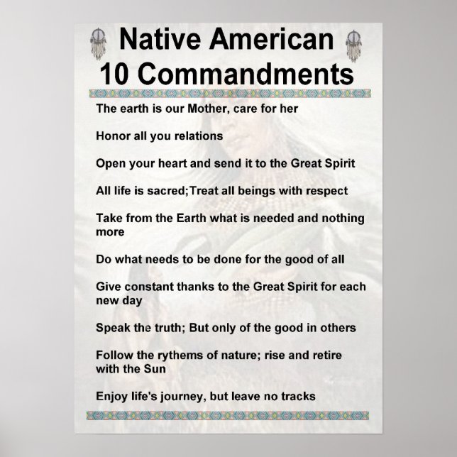 Poster 10 mandamentos NA (Frente)