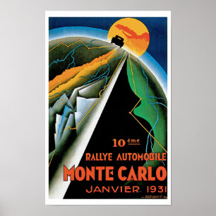 Poster 10o Automóvel de Monte - Carlo de Rallye