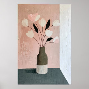 Poster 1129 Força E Calma De Um Minimalismo Floral - Hi