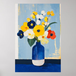 Poster 1131 Força E Calma De Um Minimalismo Floral - Hi