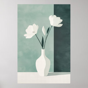 Poster 1137 Força E Calma De Um Minimalismo Floral - Hi