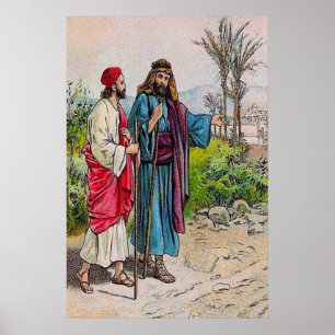 Póster 11:19 dos atos - 26 Barnabas trazem Saul a Antioch