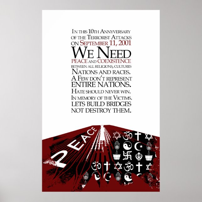 Póster 11/9 10 Aniversário (Frente)