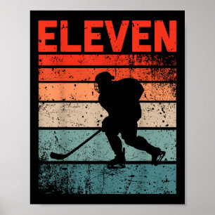 Poster 11 Aniversário De Hóquei No Gelo De 11 Anos