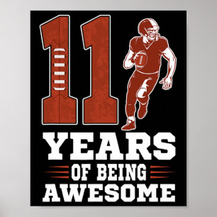 Poster 11 Anos De Ser Um 11 De Aniversário Incrível