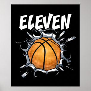 Poster 11 de basquete de 11 anos
