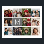 Poster 11 Foto Colagem industrial monograma<br><div class="desc">Use até 11 fotos quadradas ou selecione fotos telefônicas para criar um presente exclusivo e pessoal. Se precisar ajustar as fotos,  clique na ferramenta personalizar para fazer alterações.</div>