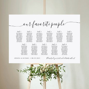 Poster 11 Mesa Elegante Nosso Assento Preferido das Pesso