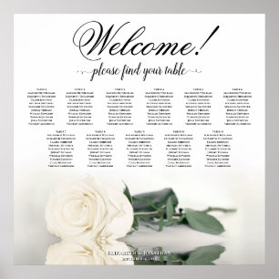 Poster 11 Mesa Ivory White Rose Sating Chart