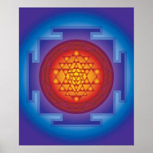 POSTER 11 SRI YANTRA FLAME