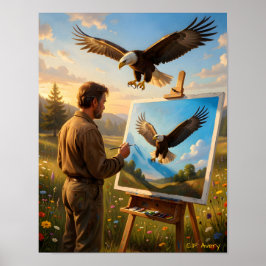 Poster 11 X 14 Downloadable The Artist Eagle