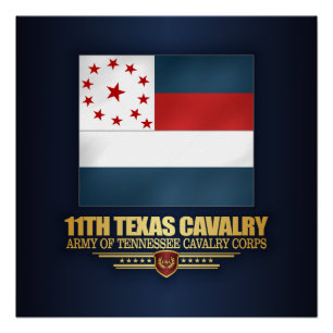 Póster 11o Cavalaria de Texas